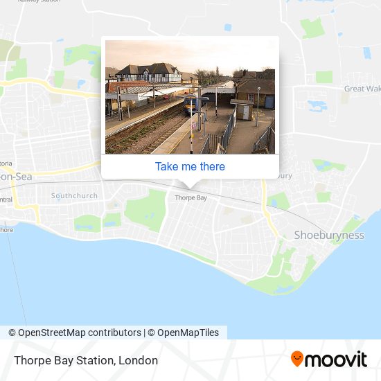 Thorpe Bay Station map