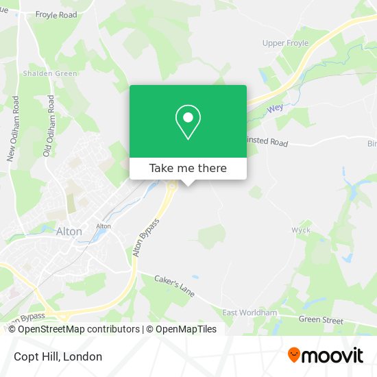 Copt Hill map