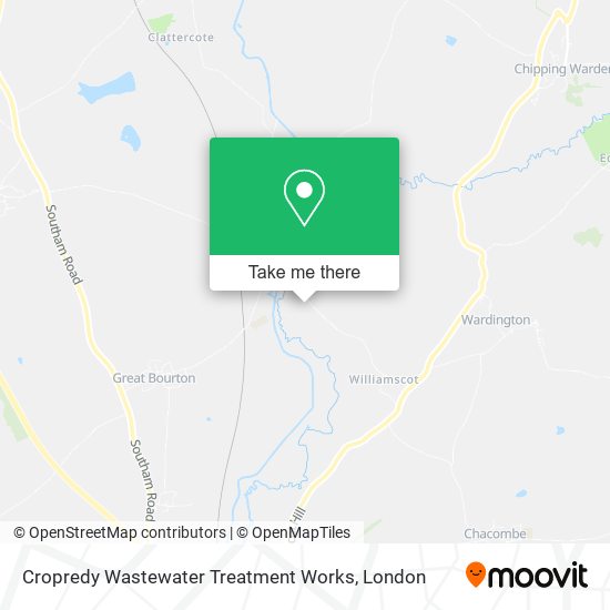 Cropredy Wastewater Treatment Works map