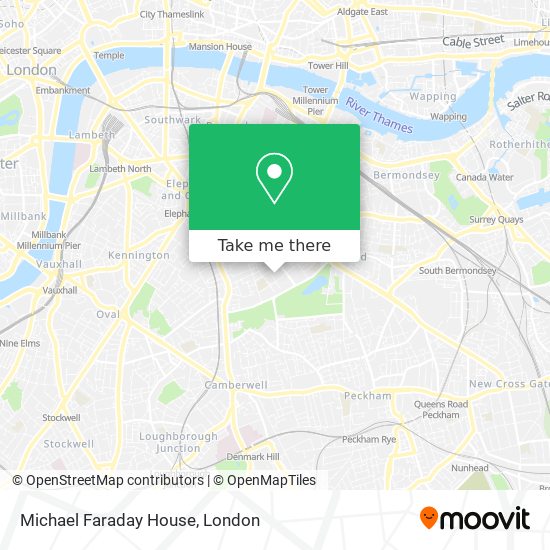 Michael Faraday House map