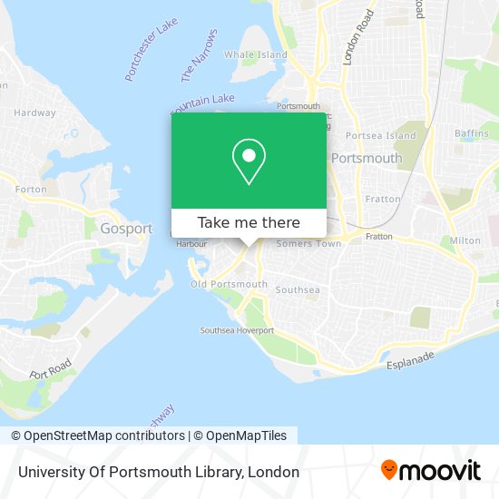 University Of Portsmouth Library map
