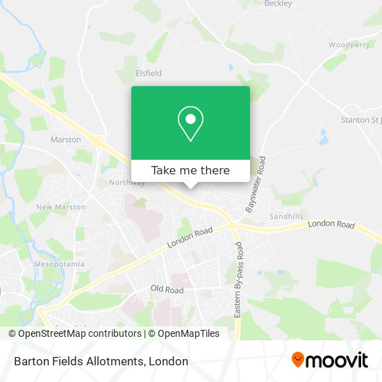 Barton Fields Allotments map