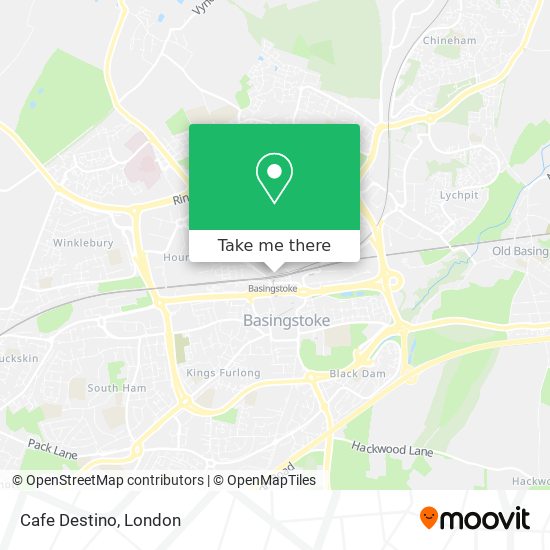 Cafe Destino map