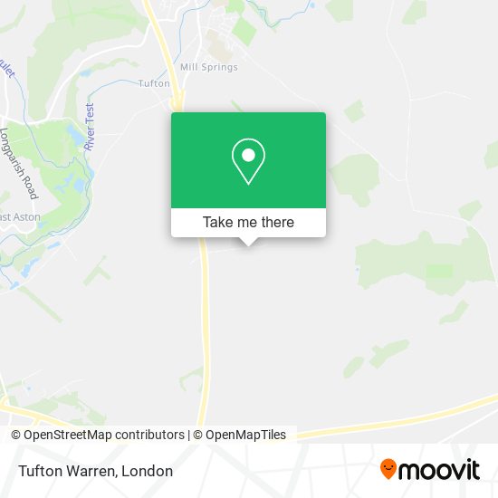 Tufton Warren map