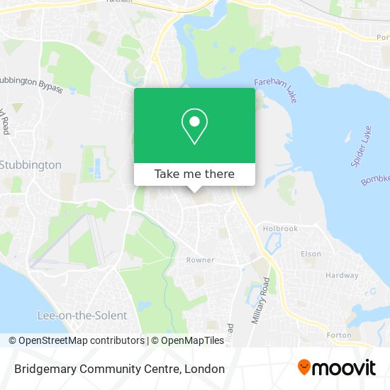 Bridgemary Community Centre map