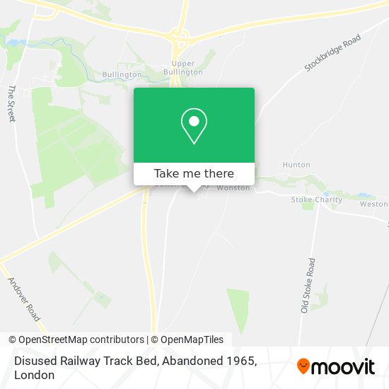 Disused Railway Track Bed, Abandoned 1965 map