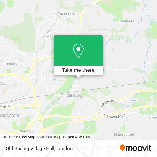 Old Basing Village Hall map