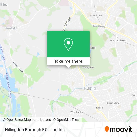 Hillingdon Borough F.C. map