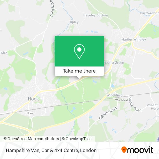 Hampshire Van, Car & 4x4 Centre map