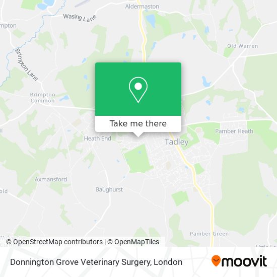 Donnington Grove Veterinary Surgery map