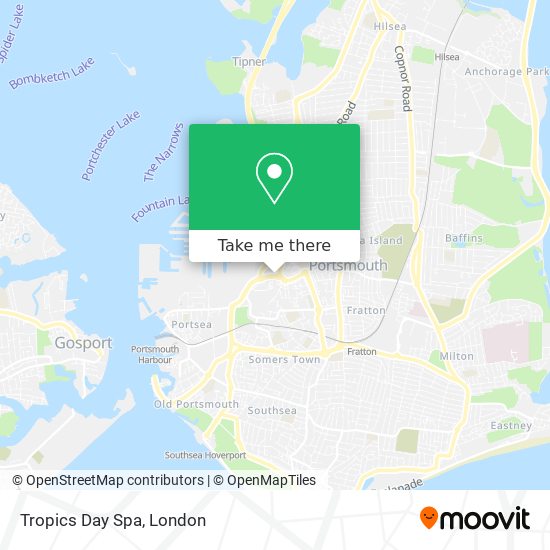 Tropics Day Spa map