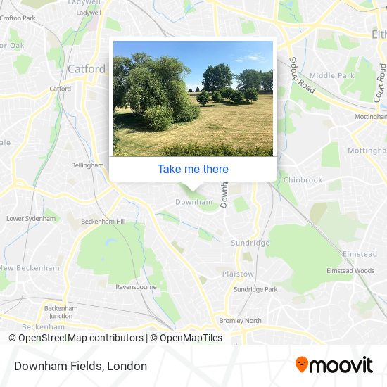 Downham Fields map