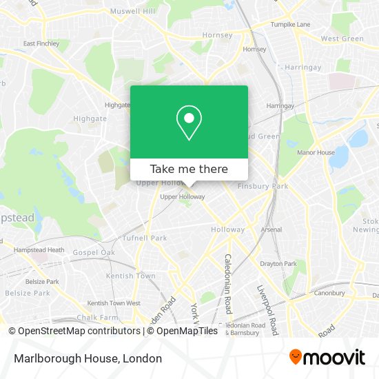 Marlborough House map
