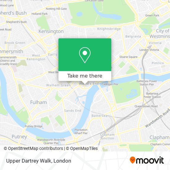 Upper Dartrey Walk map