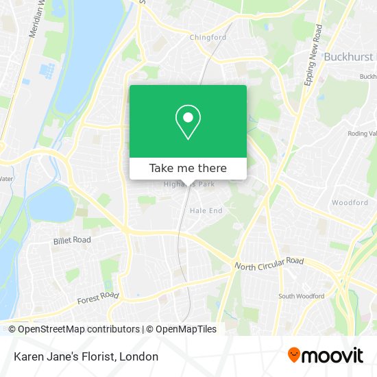 Karen Jane's Florist map