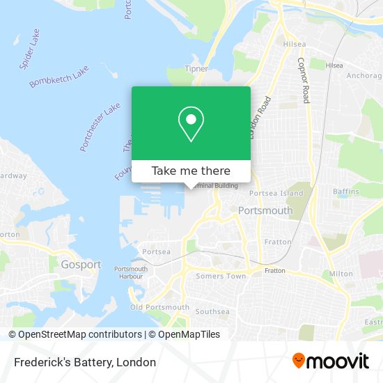 Frederick's Battery map