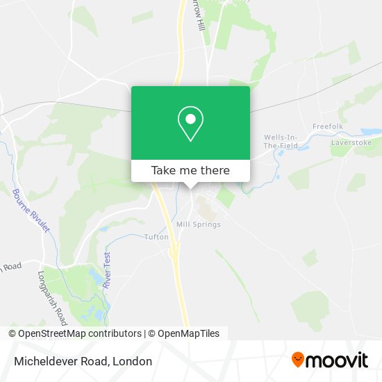 Micheldever Road map