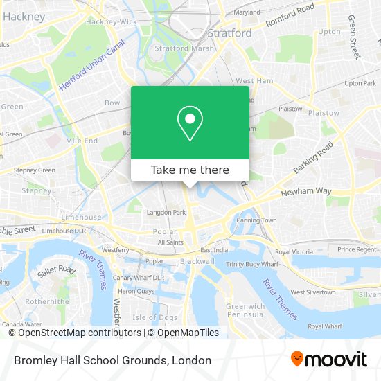 Bromley Hall School Grounds map