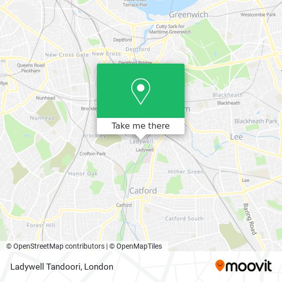 Ladywell Tandoori map