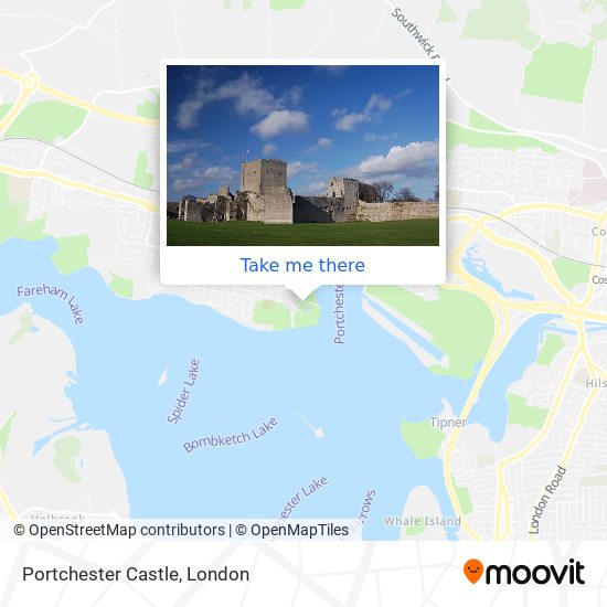 Portchester Castle map