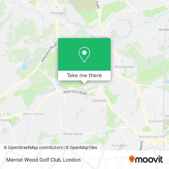 Merrist Wood Golf Club map