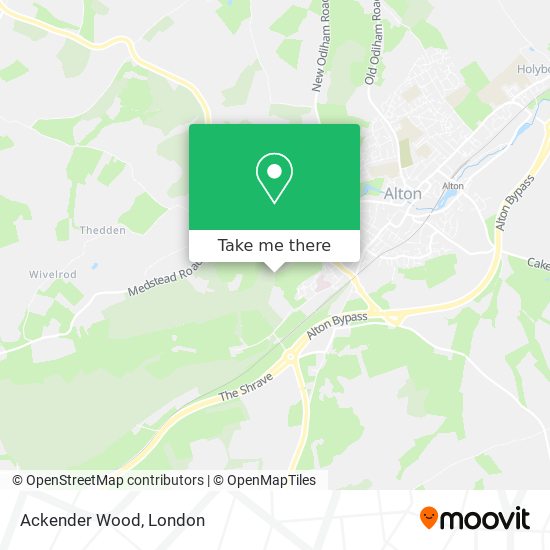Ackender Wood map