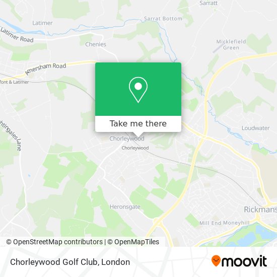 Chorleywood Golf Club map