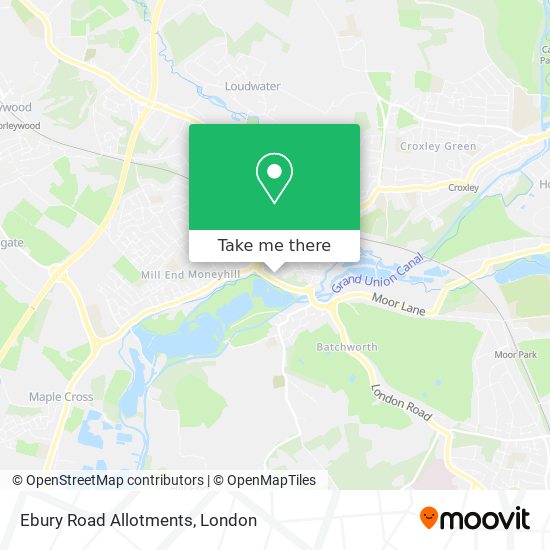 Ebury Road Allotments map