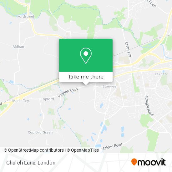 Church Lane map
