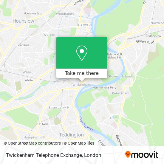 Twickenham Telephone Exchange map