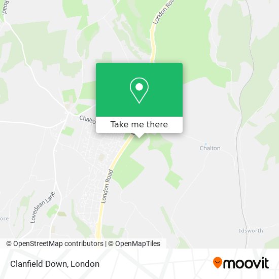 Clanfield Down map