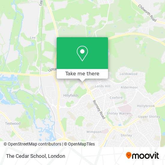 The Cedar School map