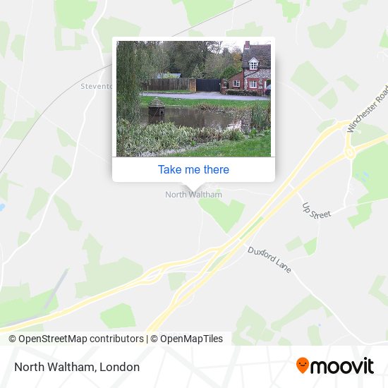 North Waltham map