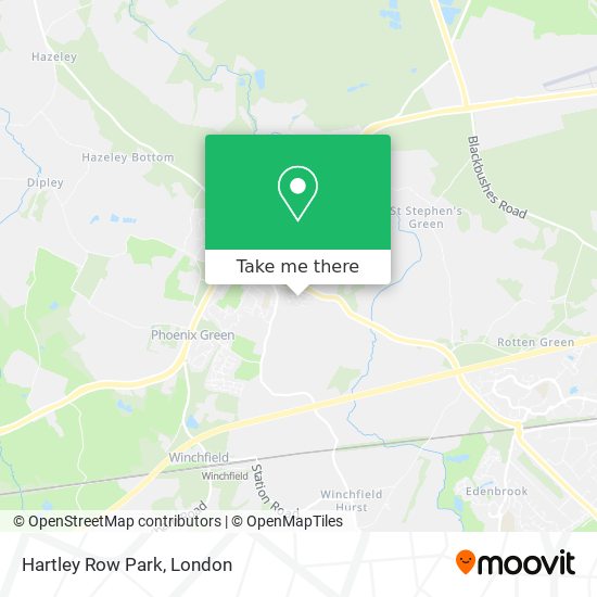 Hartley Row Park map