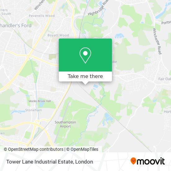 Tower Lane Industrial Estate map
