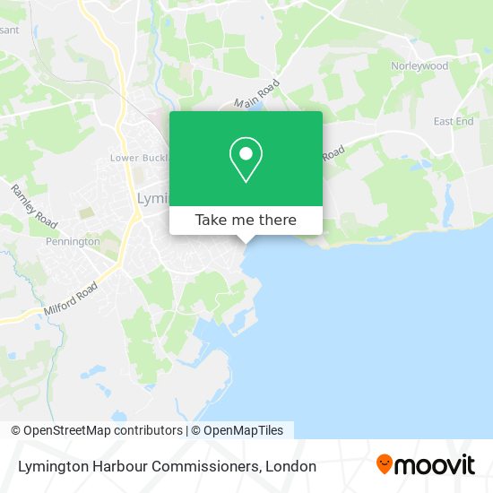 Lymington Harbour Commissioners map