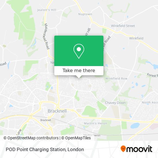 POD Point Charging Station map