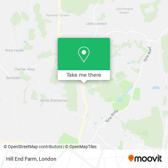 Hill End Farm map