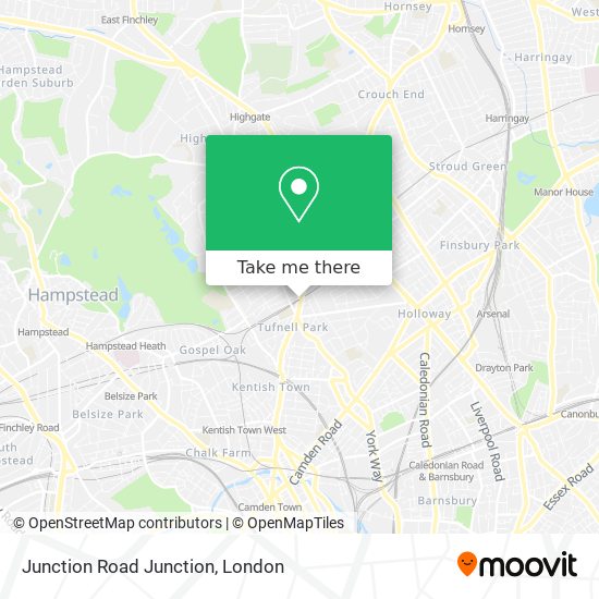Junction Road Junction map