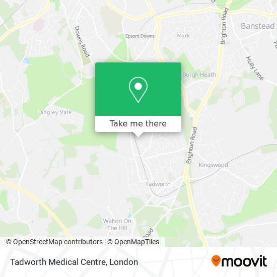 Tadworth Medical Centre map