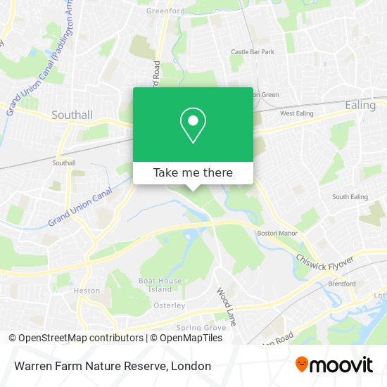 Warren Farm Nature Reserve map