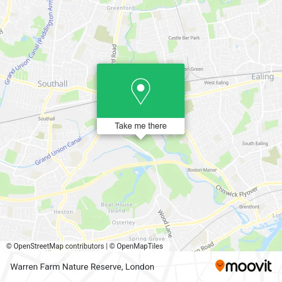 Warren Farm Nature Reserve map