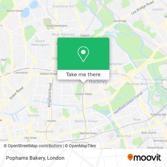 Pophams Bakery map