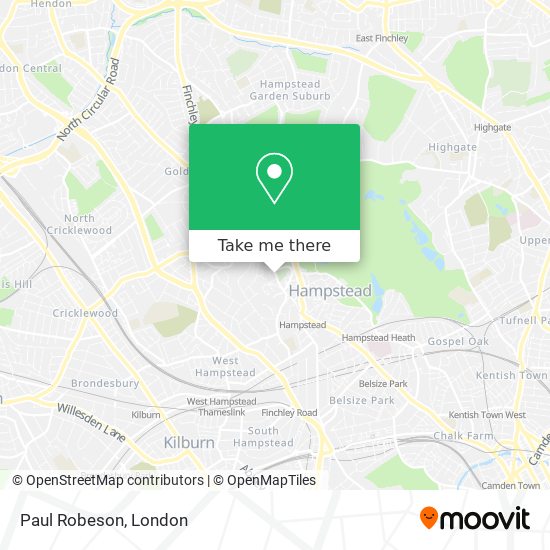 Paul Robeson map