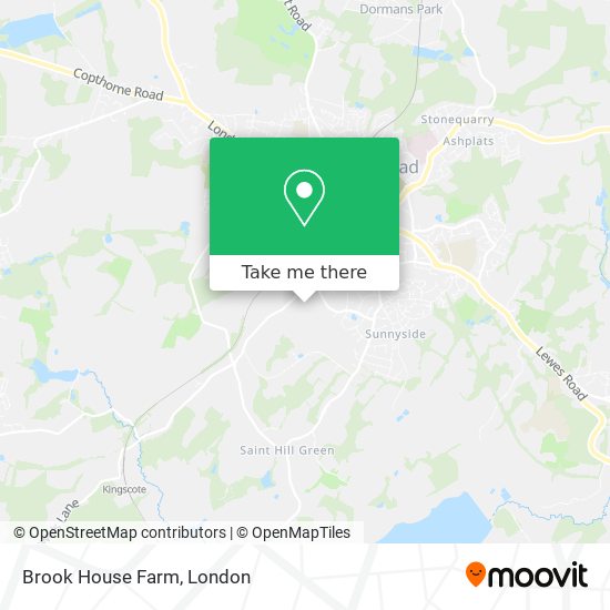 Brook House Farm map
