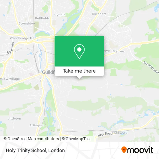Holy Trinity School map