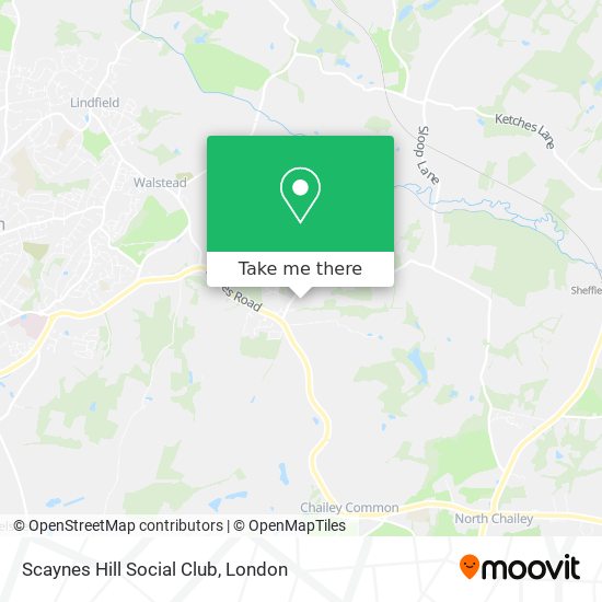 Scaynes Hill Social Club map