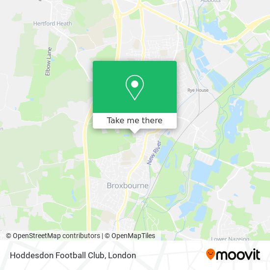 Hoddesdon Football Club map