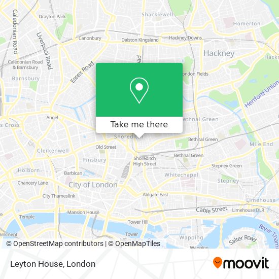 Leyton House map