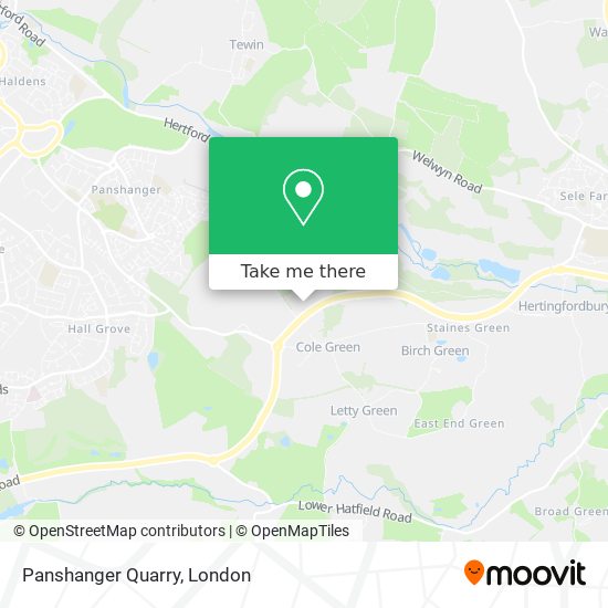 Panshanger Quarry map